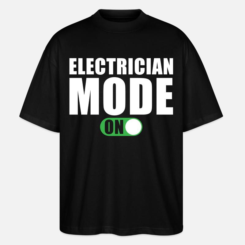 Mode électricien activé - T-shirt bio Blaster 2.0 coupe oversize Stanley/Stella Unisexe - noir