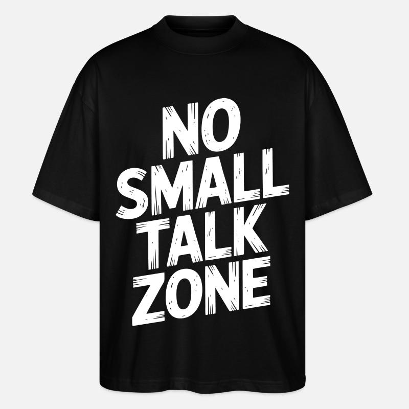 Pas de zone de bavardage - T-shirt bio Blaster 2.0 coupe oversize Stanley/Stella Unisexe - noir