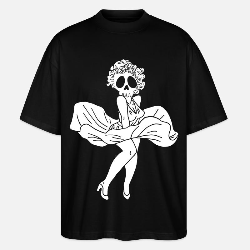 Fantôme de Marylin Monroe - T-shirt bio Blaster 2.0 coupe oversize Stanley/Stella Unisexe - noir