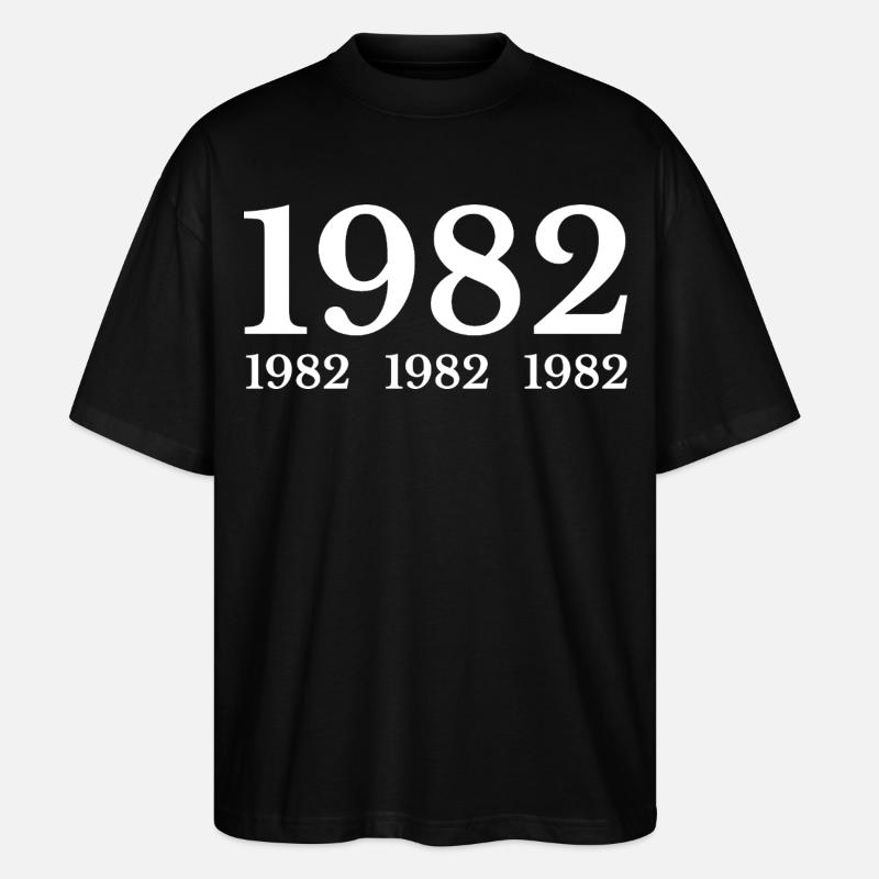 1982 - T-shirt bio Blaster 2.0 coupe oversize Stanley/Stella Unisexe - noir