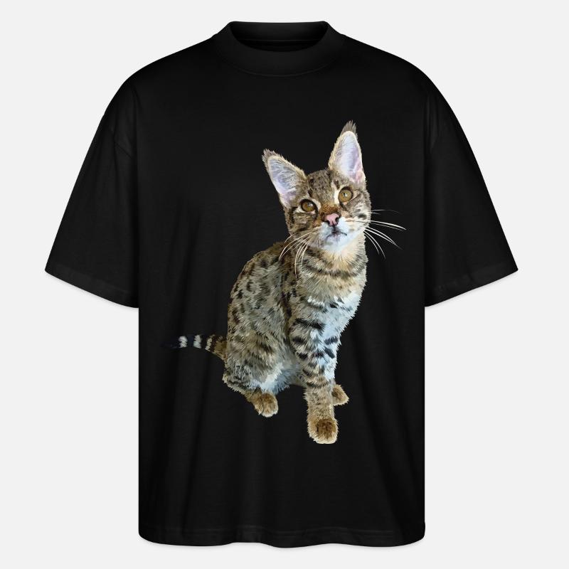 Tabby - Stanley/Stella Oversized Unisex Bio T-Shirt Blaster 2.0 - Schwarz