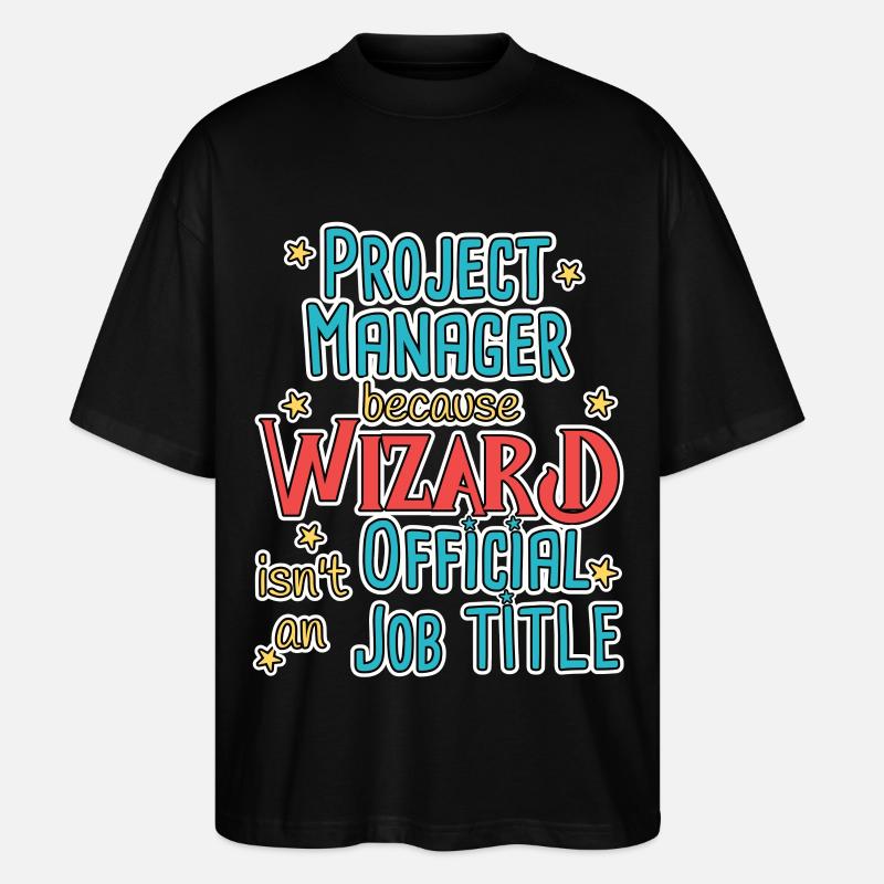 Assistant Chef de projet - T-shirt bio Blaster 2.0 coupe oversize Stanley/Stella Unisexe - noir