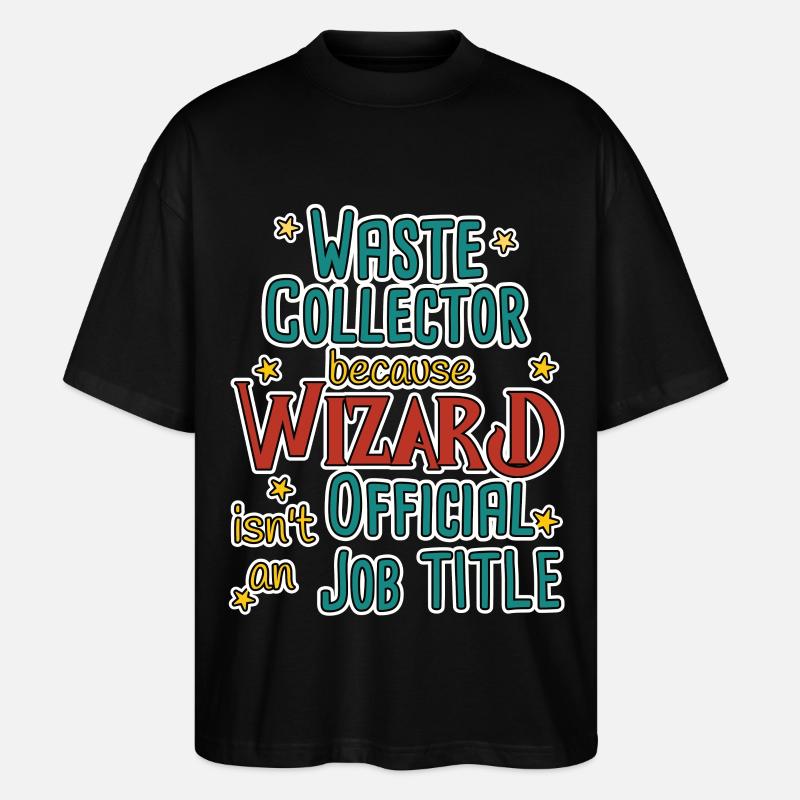 Waste collector Wizard - Stanley/Stella Oversized Unisex Bio T-Shirt Blaster 2.0 - Schwarz