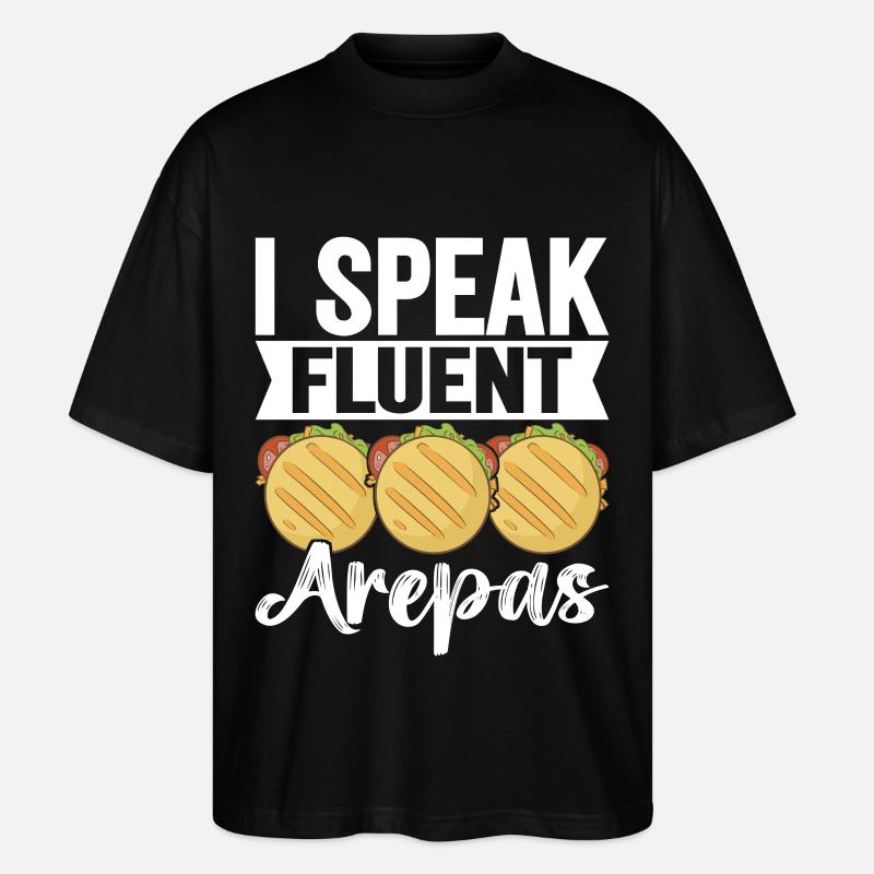 Venezolanische Arepas - Stanley/Stella Oversized Unisex Bio T-Shirt Blaster 2.0 - Schwarz