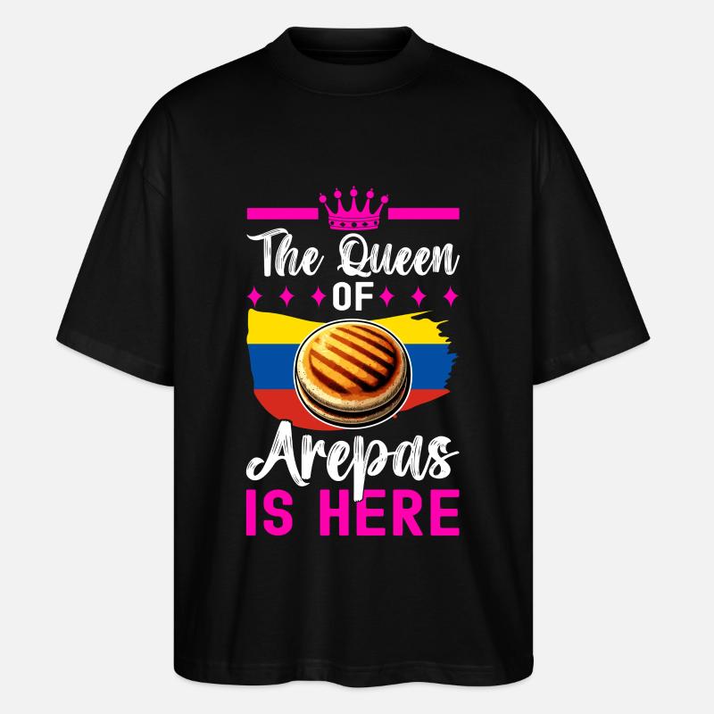Venezolanische Arepas - Stanley/Stella Oversized Unisex Bio T-Shirt Blaster 2.0 - Schwarz