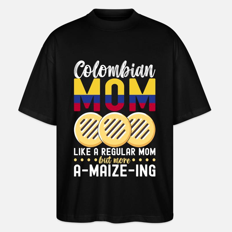 Venezolanische Arepas - Stanley/Stella Oversized Unisex Bio T-Shirt Blaster 2.0 - Schwarz
