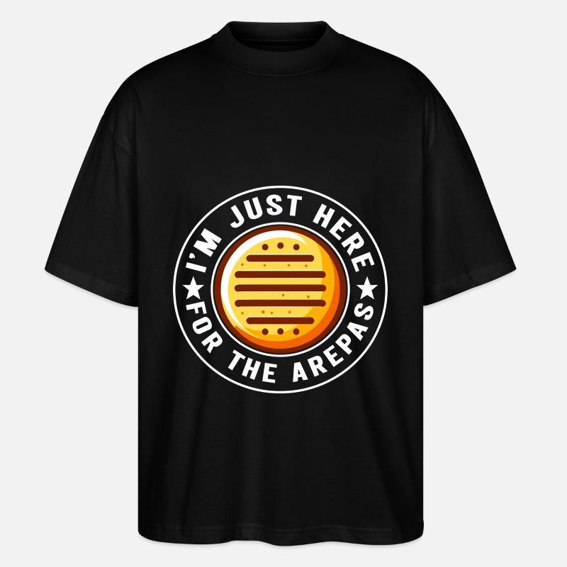 Venezolanische Arepas - Stanley/Stella Oversized Unisex Bio T-Shirt Blaster 2.0 - Schwarz