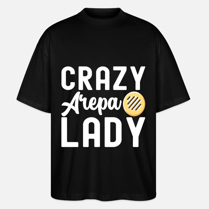 Venezolanische Arepas - Stanley/Stella Oversized Unisex Bio T-Shirt Blaster 2.0 - Schwarz