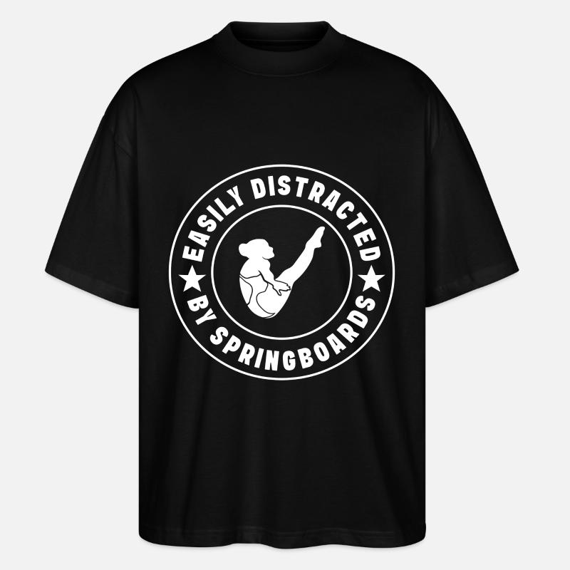 Diving diving board - Stanley/Stella Oversized Unisex Organic T-shirt Blaster 2.0 - black