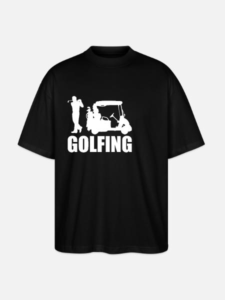 Golfing Golf Saying Golfer - Stanley/Stella Oversized Unisex Organic T-shirt Blaster 2.0 - black