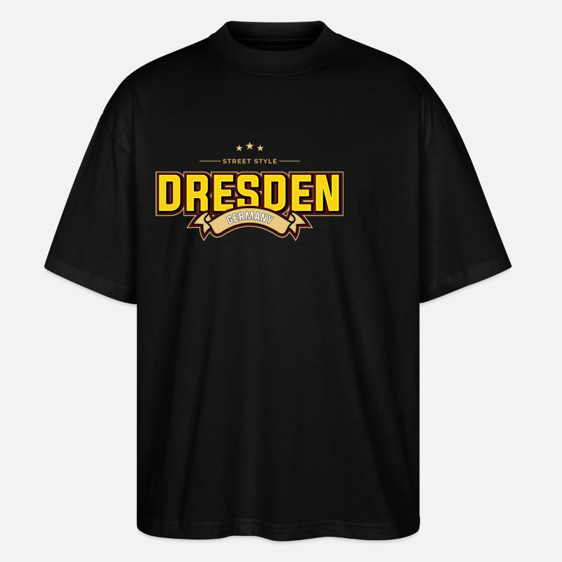 Dresden - Stanley/Stella Oversized Unisex Bio T-Shirt Blaster 2.0 - Schwarz