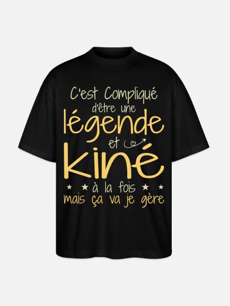 A legend and physiotherapist - Stanley/Stella Oversized Unisex Organic T-shirt Blaster 2.0 - black