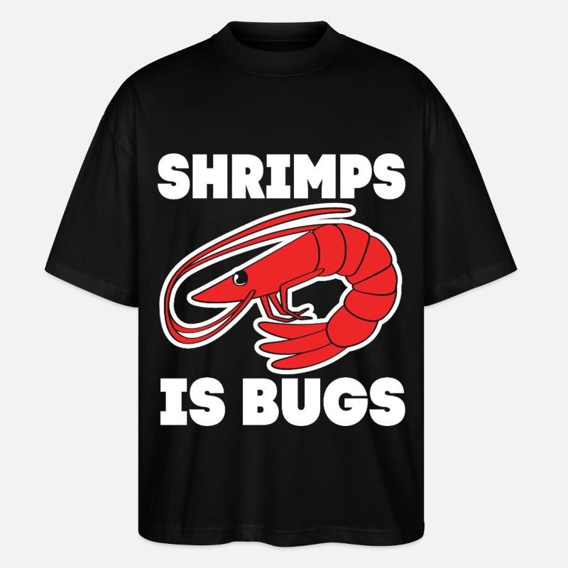 Shrimp - Stanley/Stella Oversized Unisex Bio T-Shirt Blaster 2.0 - Schwarz