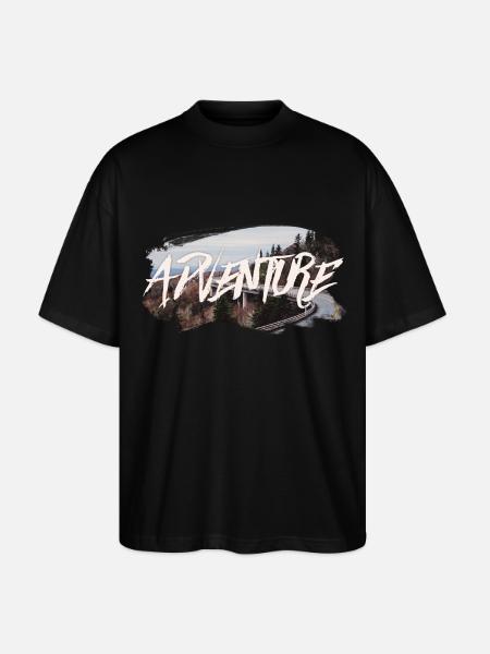 Adventure - Stanley/Stella Oversized Unisex Organic T-shirt Blaster 2.0 - black