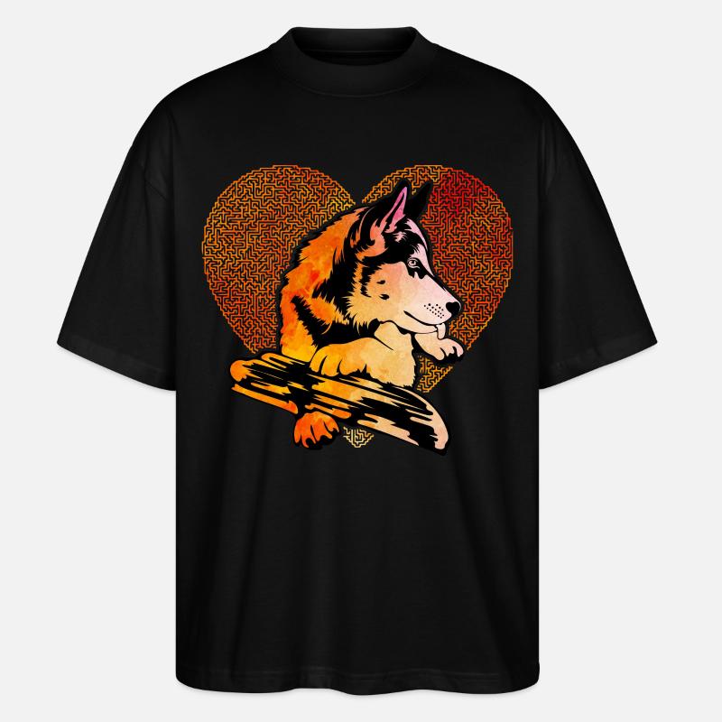 Husky - Stanley/Stella Oversized Unisex Bio T-Shirt Blaster 2.0 - Schwarz