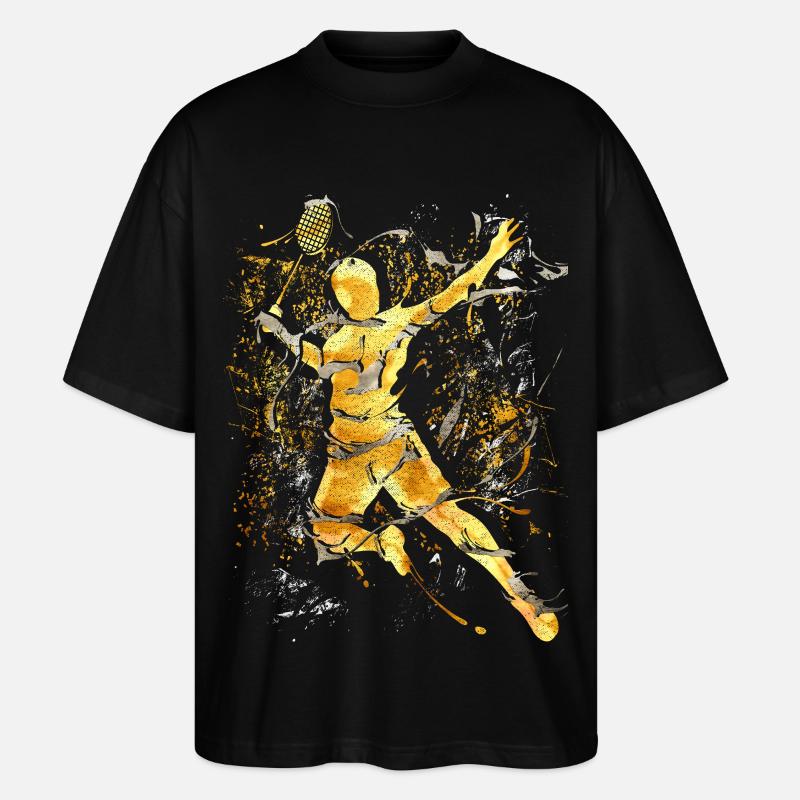 Badminton - Smash - Badminton - Stanley/Stella Oversized Unisex Bio T-Shirt Blaster 2.0 - Schwarz