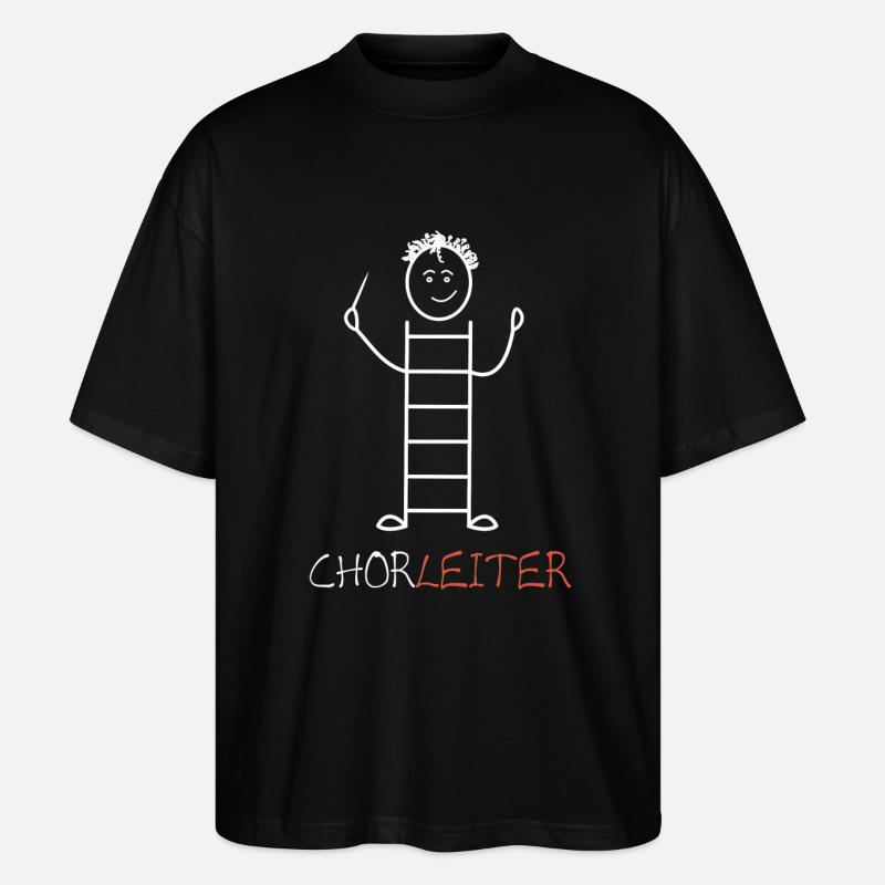 Chorleiter - Stanley/Stella Oversized Unisex Bio T-Shirt Blaster 2.0 - Schwarz
