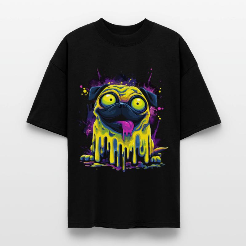 Carlin psychédélique trippant Style de graffiti coloré T-shirt bio Blaster 2.0 coupe oversize Stanley/Stella Unisexe