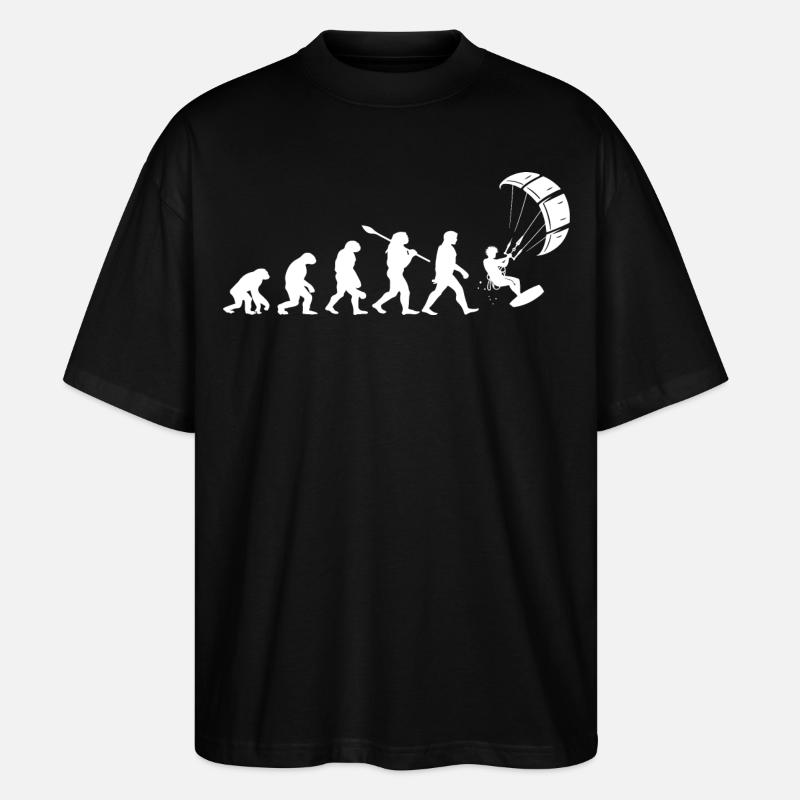 Développement du kitesurf - T-shirt bio Blaster 2.0 coupe oversize Stanley/Stella Unisexe - noir