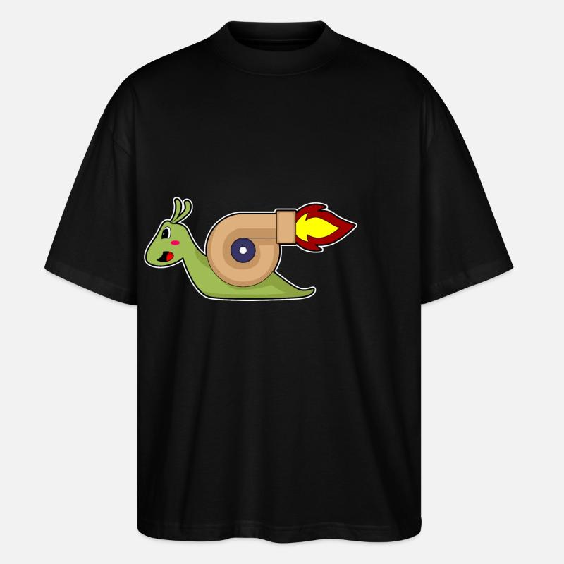 Escargot Jogger Jogging Rocket - T-shirt bio Blaster 2.0 coupe oversize Stanley/Stella Unisexe - noir