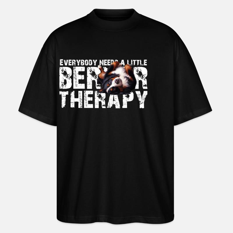 Bouvier bernois - T-shirt bio Blaster 2.0 coupe oversize Stanley/Stella Unisexe - noir