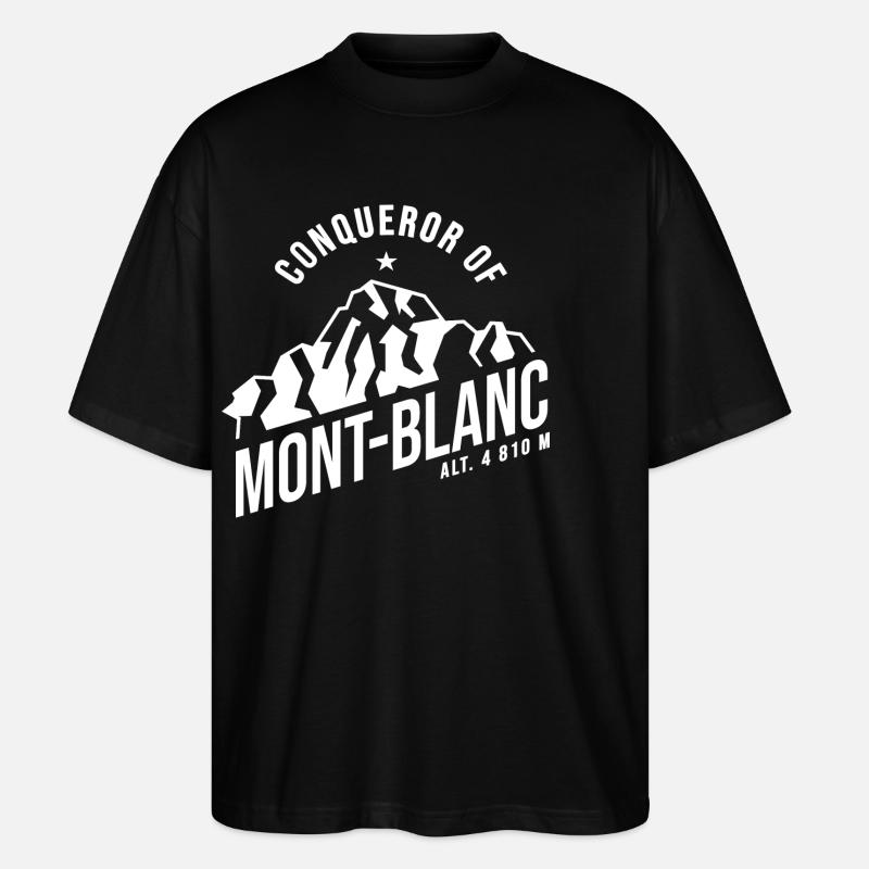 conquérant du Mont Blanc - T-shirt bio Blaster 2.0 coupe oversize Stanley/Stella Unisexe - noir