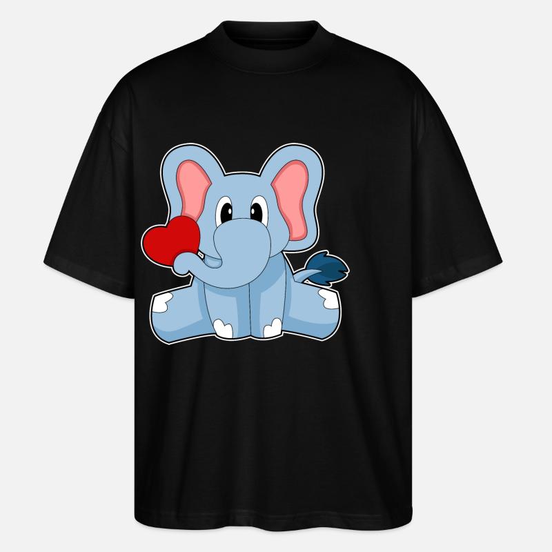 Cœur d’éléphant - T-shirt bio Blaster 2.0 coupe oversize Stanley/Stella Unisexe - noir