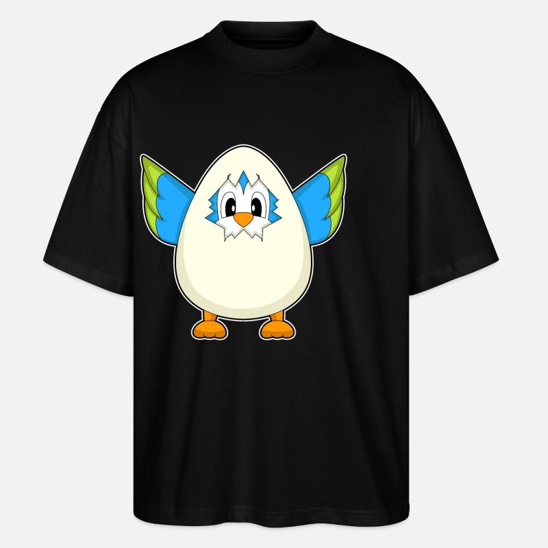 Oeuf de perroquet - T-shirt bio Blaster 2.0 coupe oversize Stanley/Stella Unisexe - noir