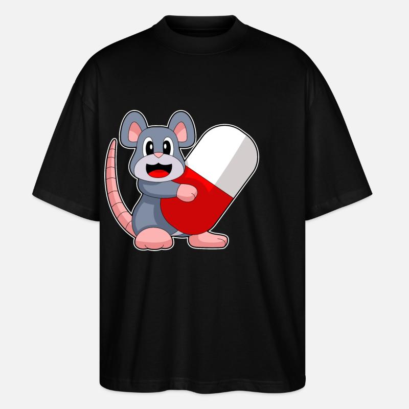 Maus Arzt Medizin - Stanley/Stella Oversized Unisex Bio T-Shirt Blaster 2.0 - Schwarz