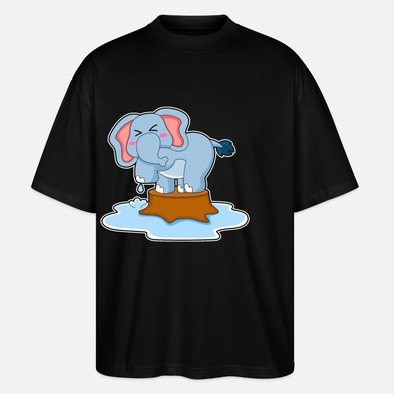 Eau d’éléphant - T-shirt bio Blaster 2.0 coupe oversize Stanley/Stella Unisexe - noir
