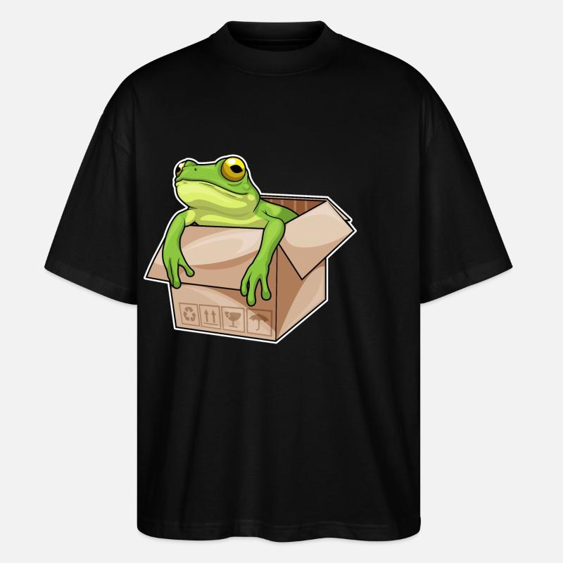 Frog Box - Stanley/Stella Oversized Unisex Organic T-shirt Blaster 2.0 - black