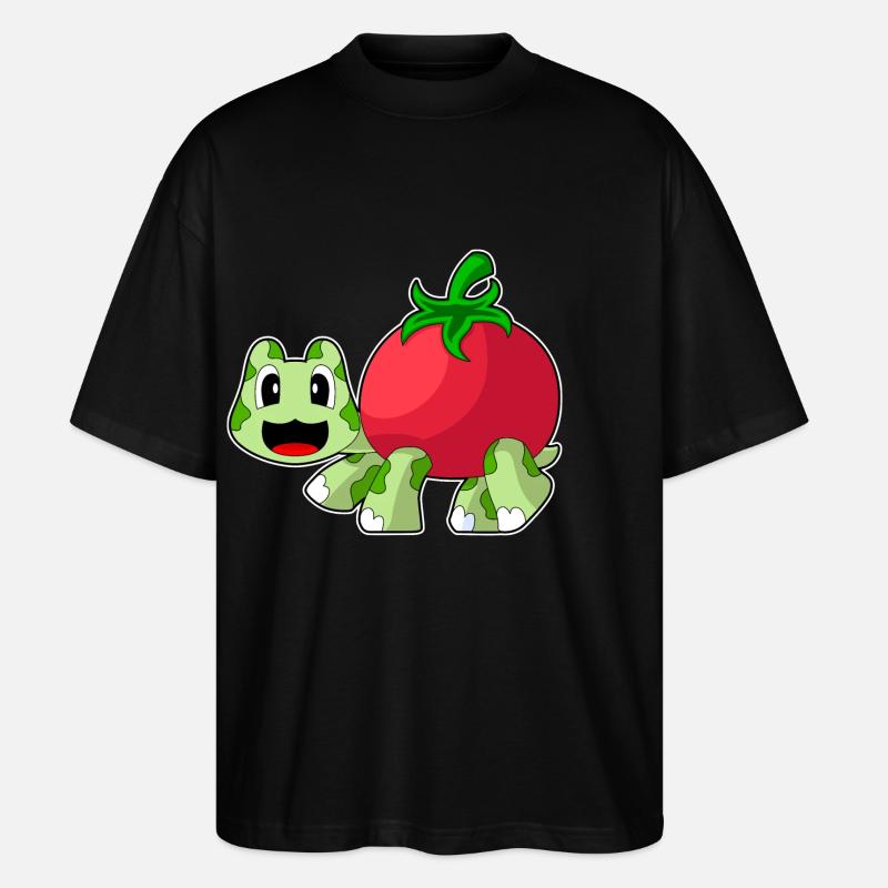 Turtle Tomato - Stanley/Stella Oversized Unisex Organic T-shirt Blaster 2.0 - black