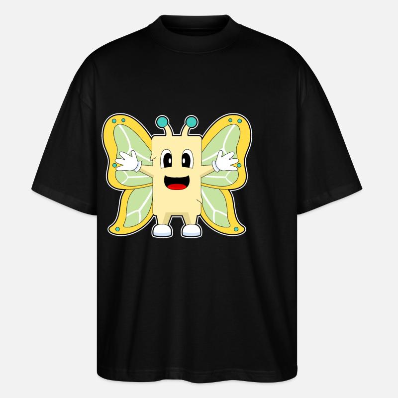Beurre de papillon - T-shirt bio Blaster 2.0 coupe oversize Stanley/Stella Unisexe - noir