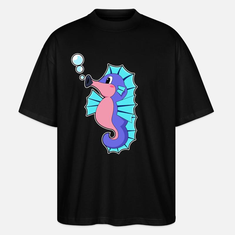 Hippocampe - T-shirt bio Blaster 2.0 coupe oversize Stanley/Stella Unisexe - noir
