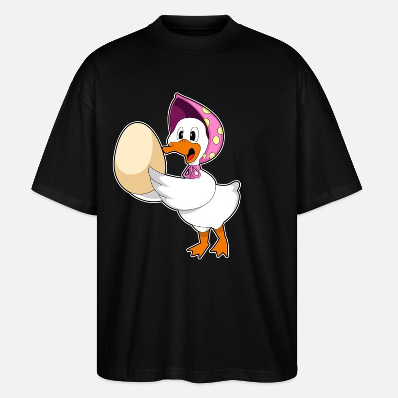 Duck egg - Stanley/Stella Oversized Unisex Organic T-shirt Blaster 2.0 - black