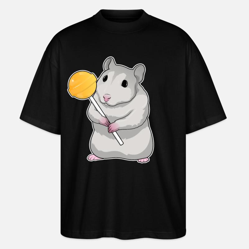 Sucettes de hamster - T-shirt bio Blaster 2.0 coupe oversize Stanley/Stella Unisexe - noir