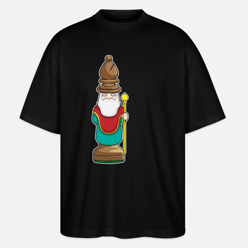 Pièce d’échecs Coureur d’échecs - T-shirt bio Blaster 2.0 coupe oversize Stanley/Stella Unisexe - noir