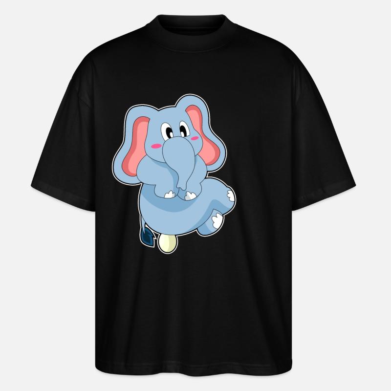 Oeuf d’éléphant - T-shirt bio Blaster 2.0 coupe oversize Stanley/Stella Unisexe - noir