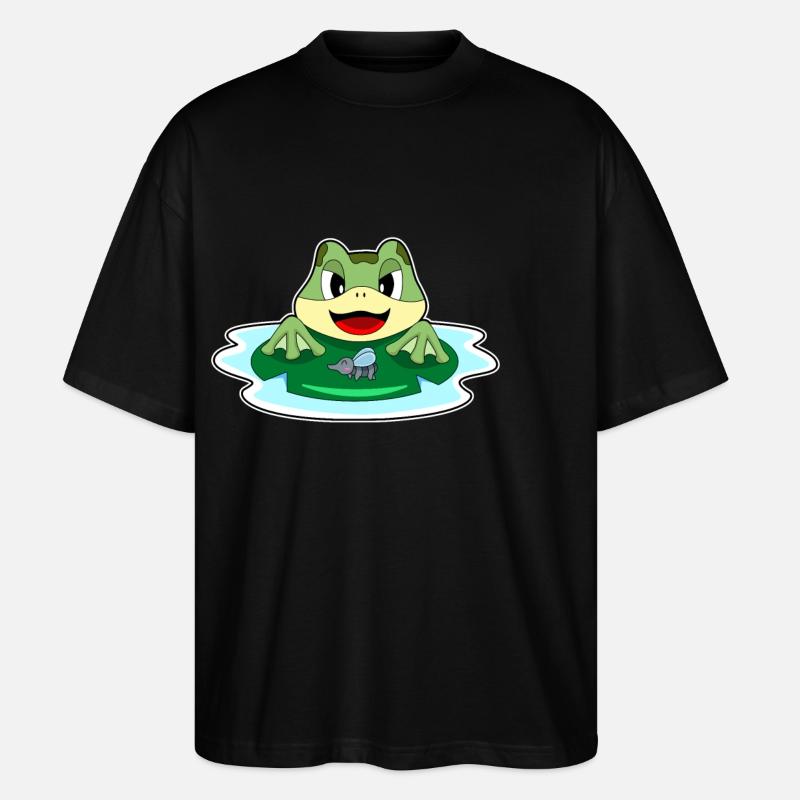 Frog fly - Stanley/Stella Oversized Unisex Organic T-shirt Blaster 2.0 - black