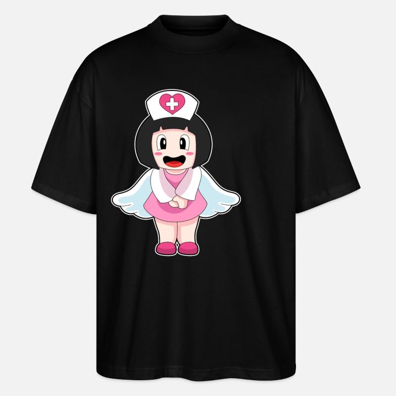 Infirmière Engel - T-shirt bio Blaster 2.0 coupe oversize Stanley/Stella Unisexe - noir