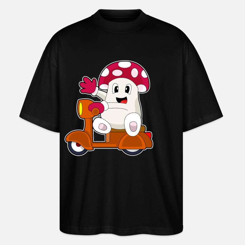 Pilz Motorroller - Stanley/Stella Oversized Unisex Bio T-Shirt Blaster 2.0 - Schwarz