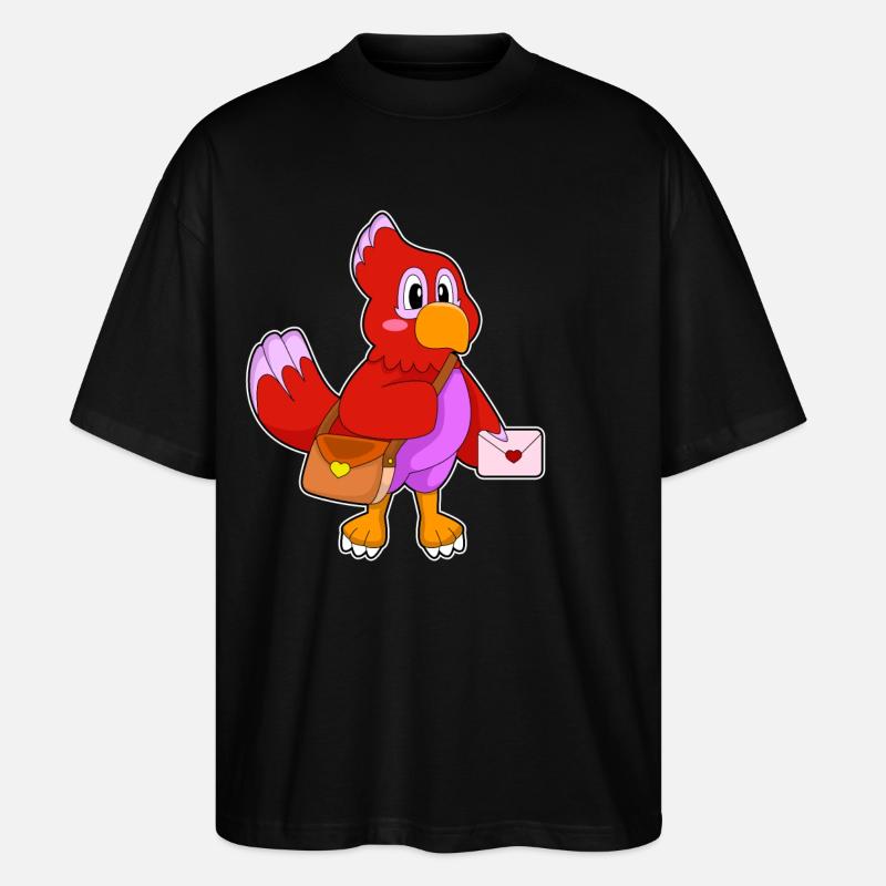 Lettre d’amour de perroquet - T-shirt bio Blaster 2.0 coupe oversize Stanley/Stella Unisexe - noir
