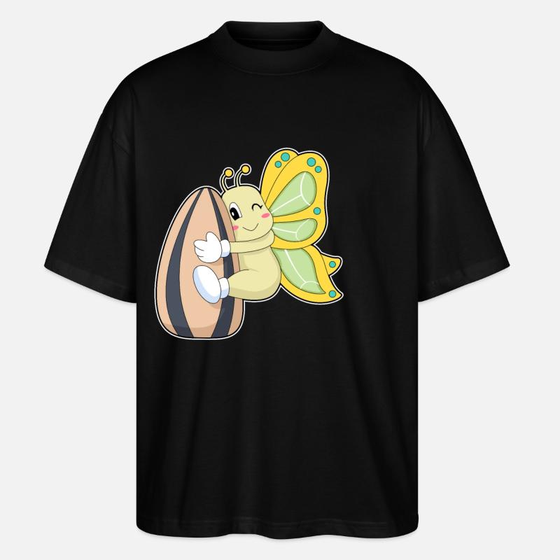 Graines de papillon - T-shirt bio Blaster 2.0 coupe oversize Stanley/Stella Unisexe - noir