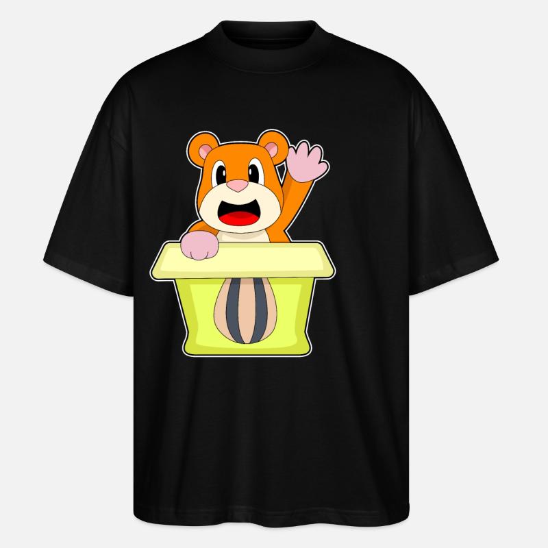 Hamster Box - Stanley/Stella Oversized Unisex Organic T-shirt Blaster 2.0 - black