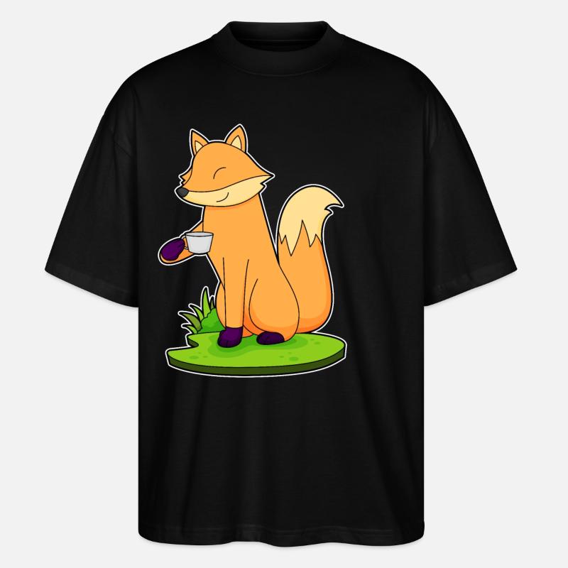 Coupe de café Fuchs - T-shirt bio Blaster 2.0 coupe oversize Stanley/Stella Unisexe - noir