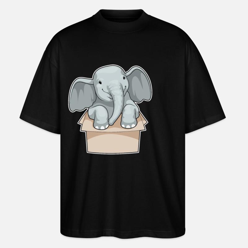 Elephant Box - Stanley/Stella Oversized Unisex Organic T-shirt Blaster 2.0 - black