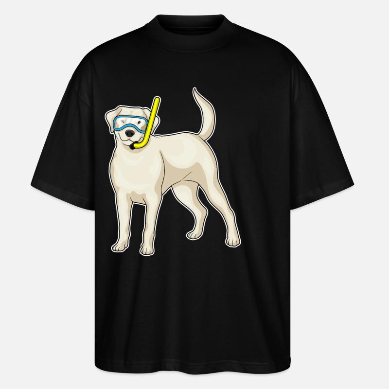 Retriever Diver Snorkel - T-shirt bio Blaster 2.0 coupe oversize Stanley/Stella Unisexe - noir