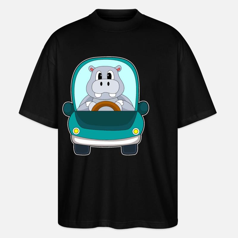 Nilpferd Auto - Stanley/Stella Oversized Unisex Bio T-Shirt Blaster 2.0 - Schwarz