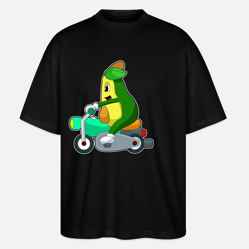 Moto Avocado - T-shirt bio Blaster 2.0 coupe oversize Stanley/Stella Unisexe - noir