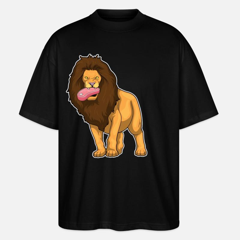 Viande de lion - T-shirt bio Blaster 2.0 coupe oversize Stanley/Stella Unisexe - noir